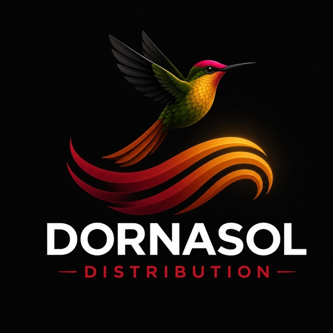 Dornasol Distribution hummingbird logo